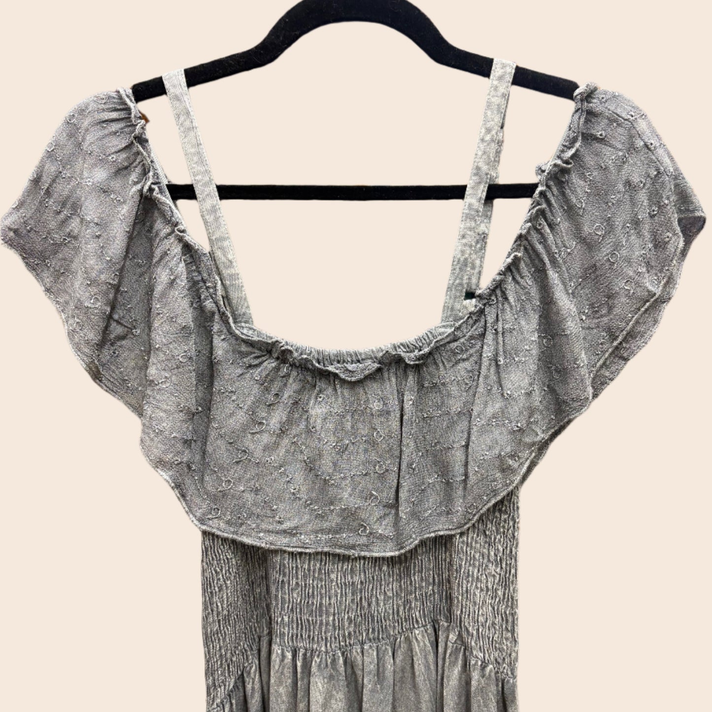 Off-The-Shoulder Rayon Dress