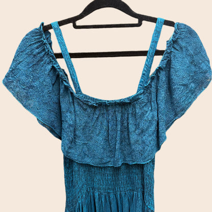 Off-The-Shoulder Rayon Dress