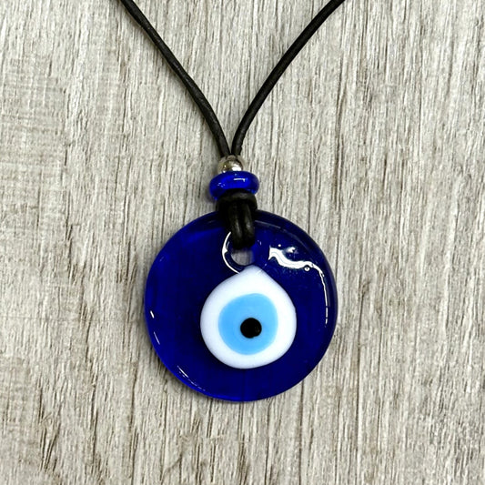 Glass Evil Eye Necklace