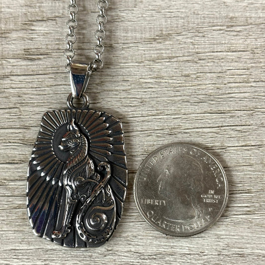 Sphynx Stainless Steel Statue