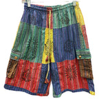 Striped Patchwork Shorts
