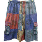 Striped Patchwork Shorts