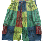 Striped Patchwork Shorts