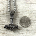 Thor's Hammer Stainless Steel Necklace