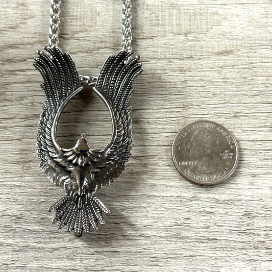 Bird of Prey Stainless Steel Necklace