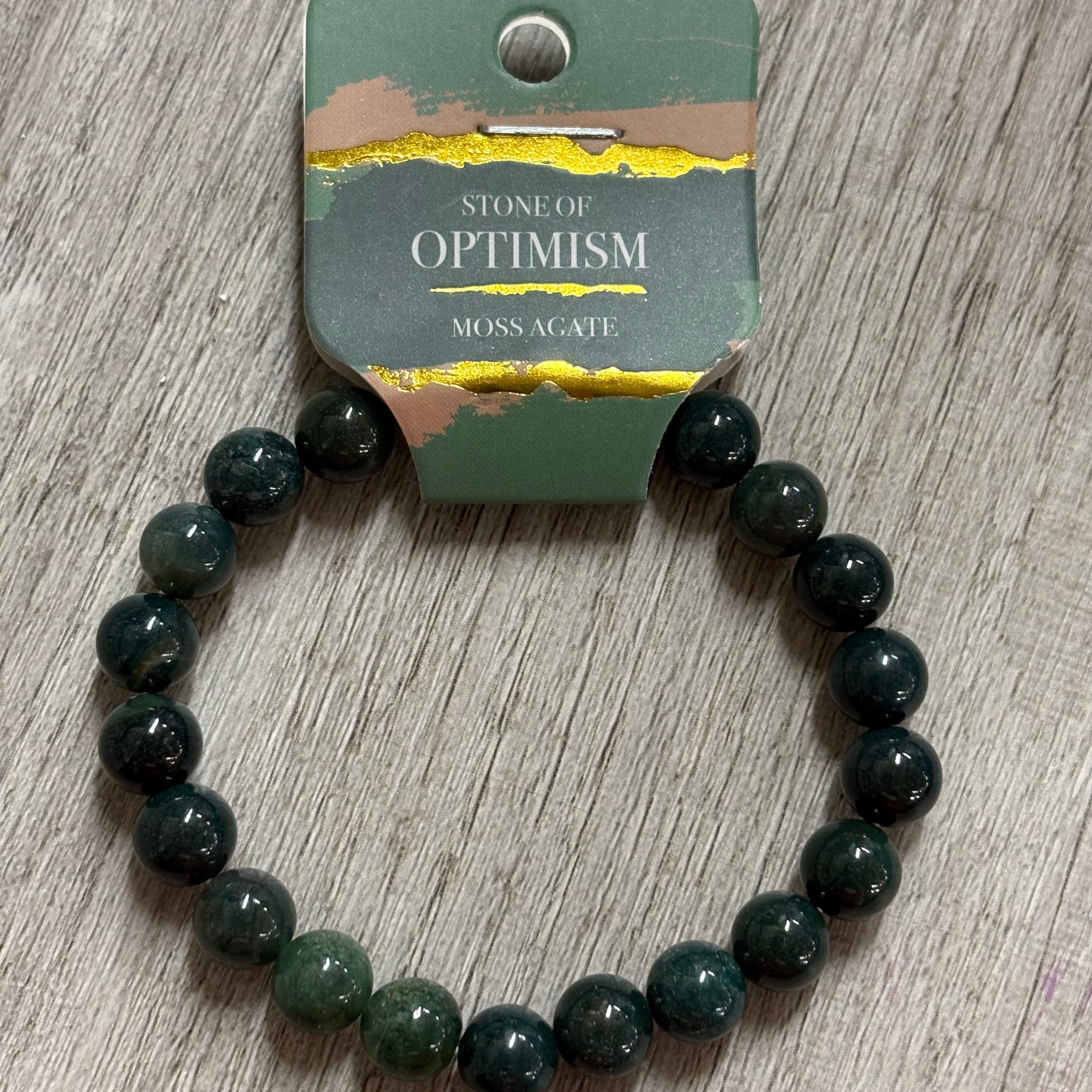 8mm Crystal Gemstone Energy Bead Stretch Bracelets