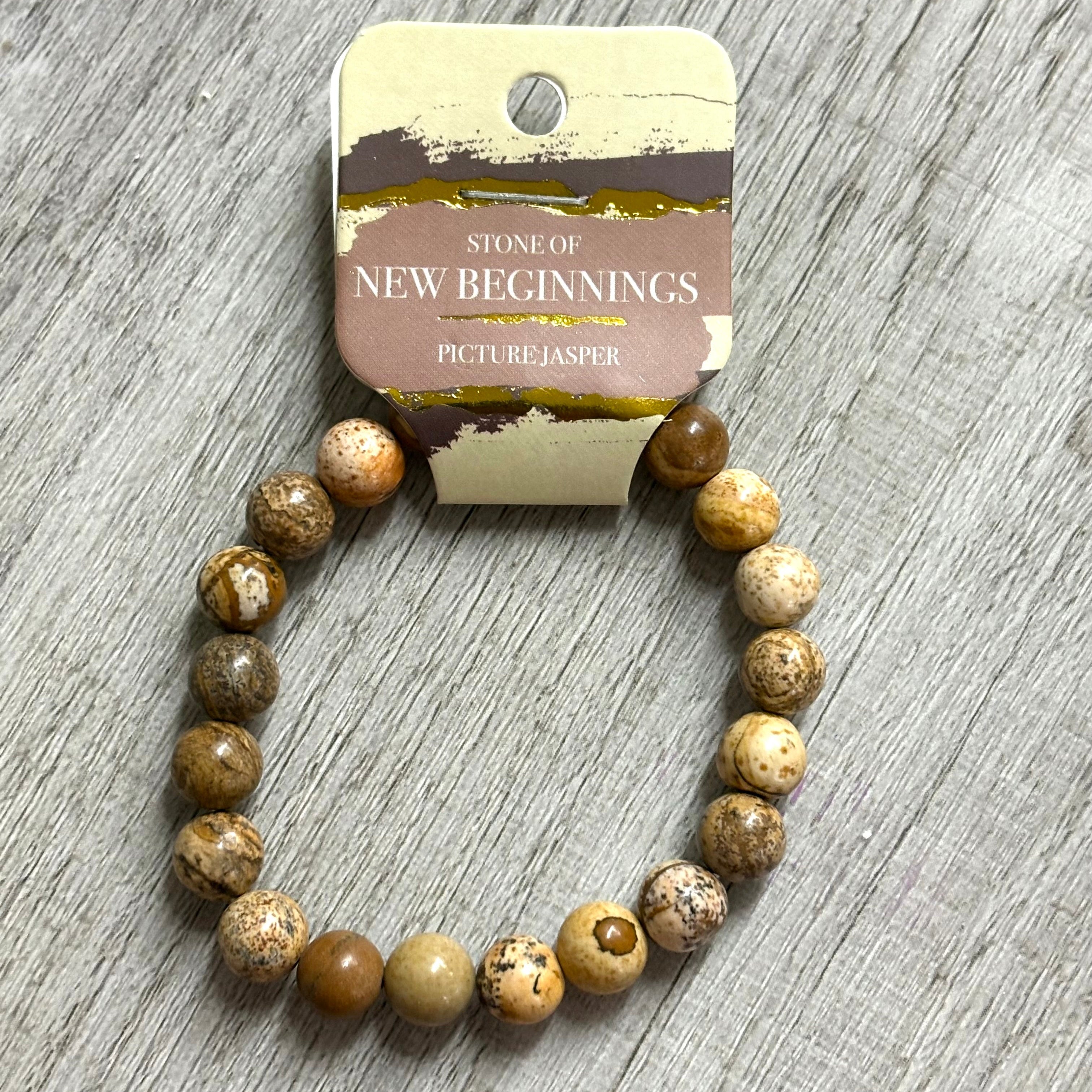 8mm Crystal Gemstone Energy Bead Stretch Bracelets