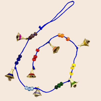 Brass Bells Blue String - Chakra