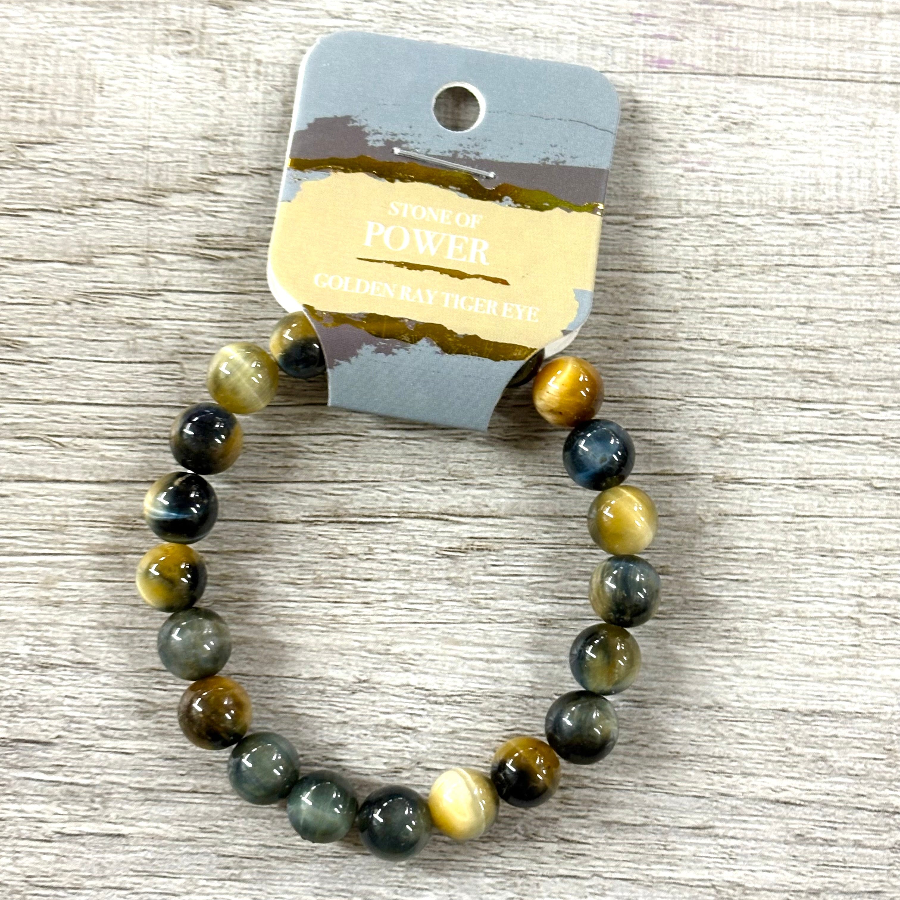 8mm Crystal Gemstone Energy Bead Stretch Bracelets