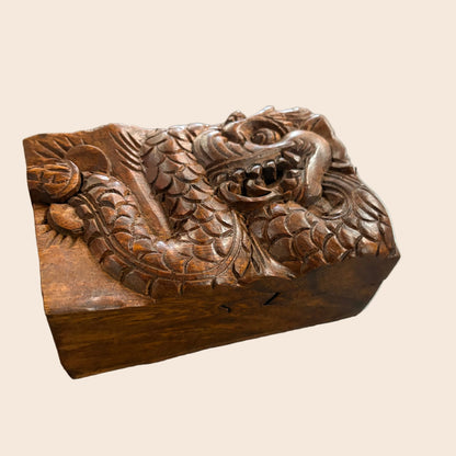 Wooden Dragon Puzzle Box