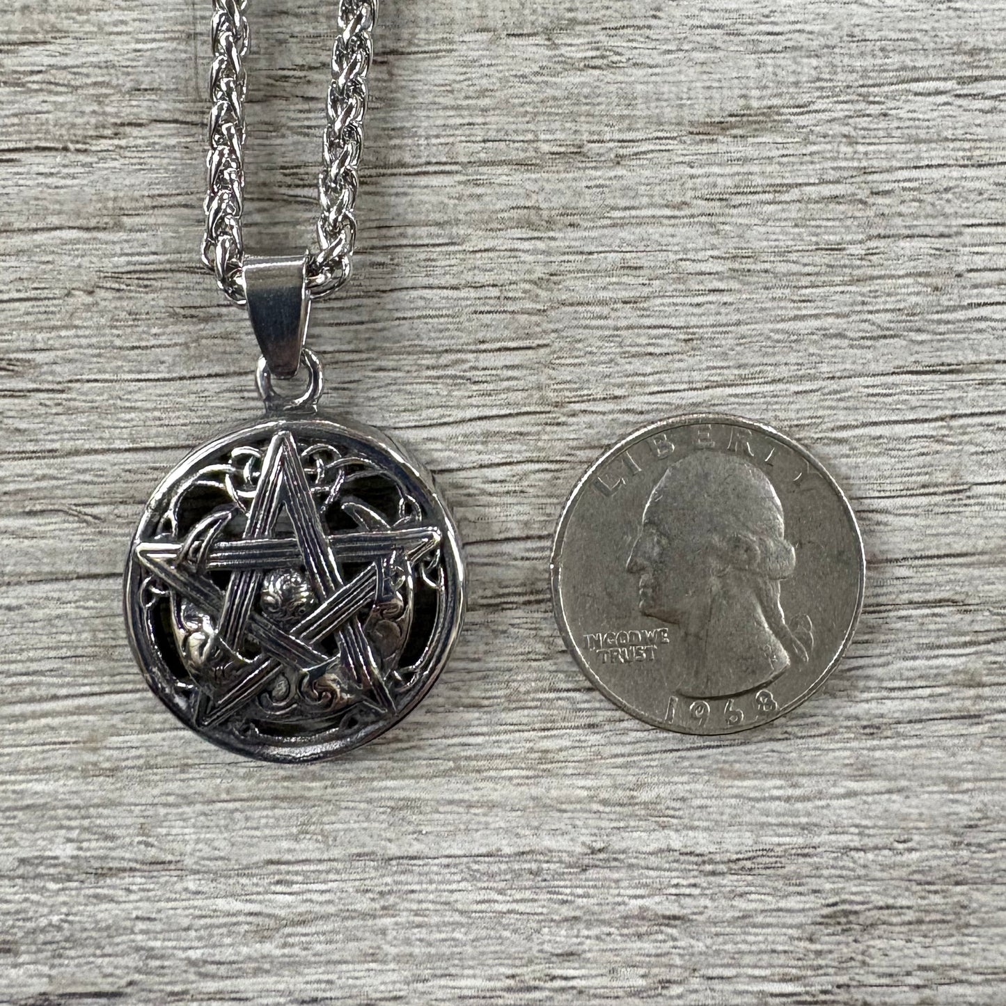 Celtic Pentagram Stainless Steel Necklace