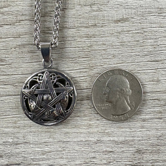 Celtic Pentagram Stainless Steel Necklace