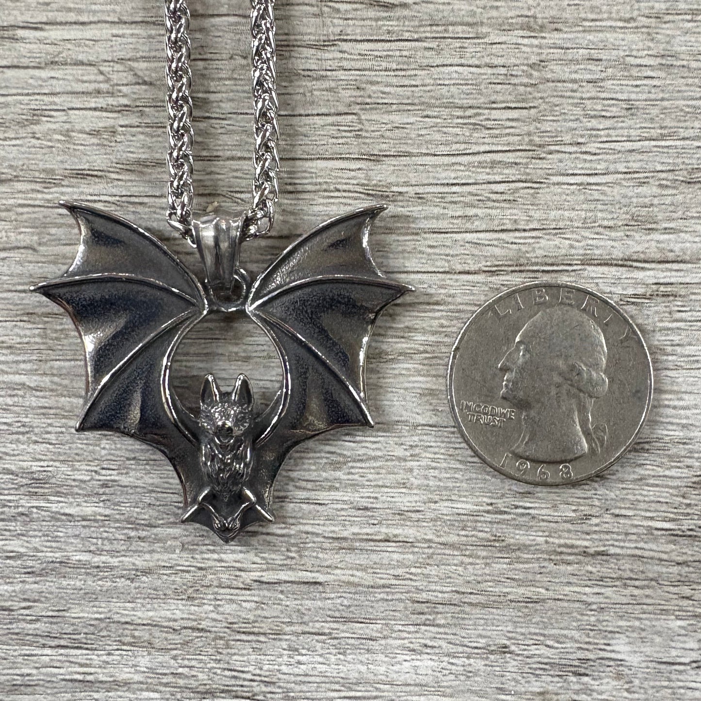 Bat Stainless Steel Necklace