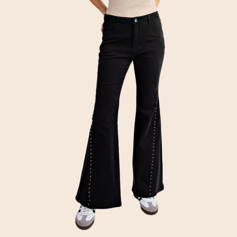 Studded Bell Bottoms