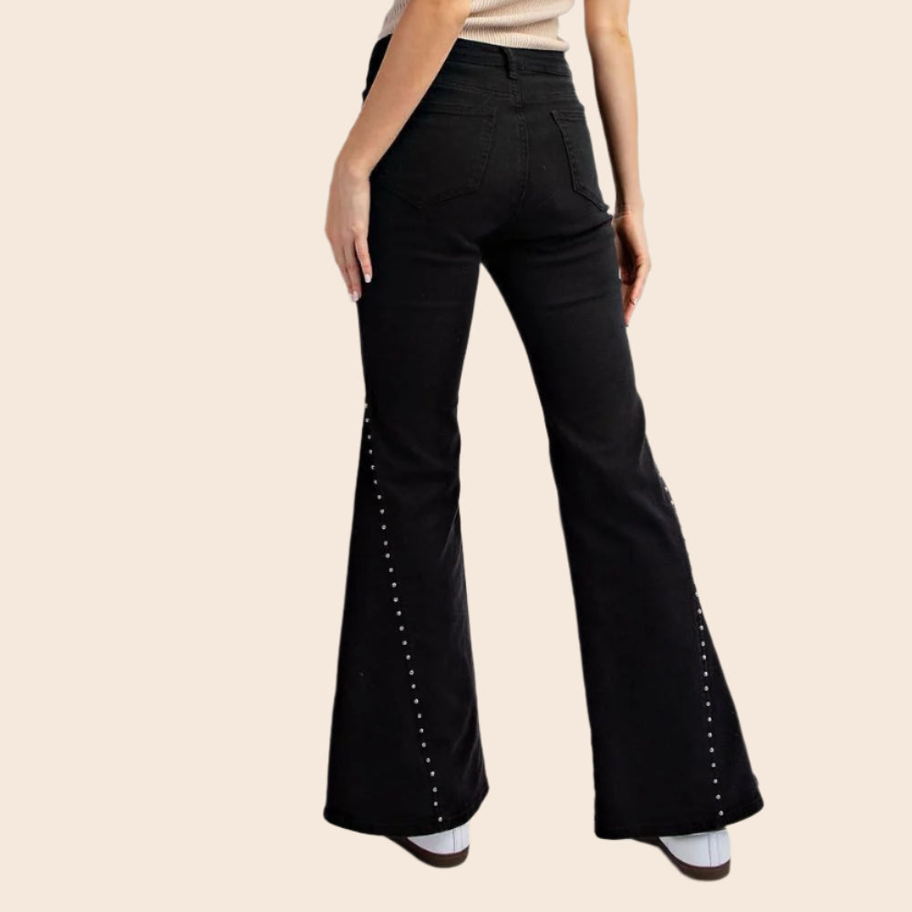 Studded Bell Bottoms