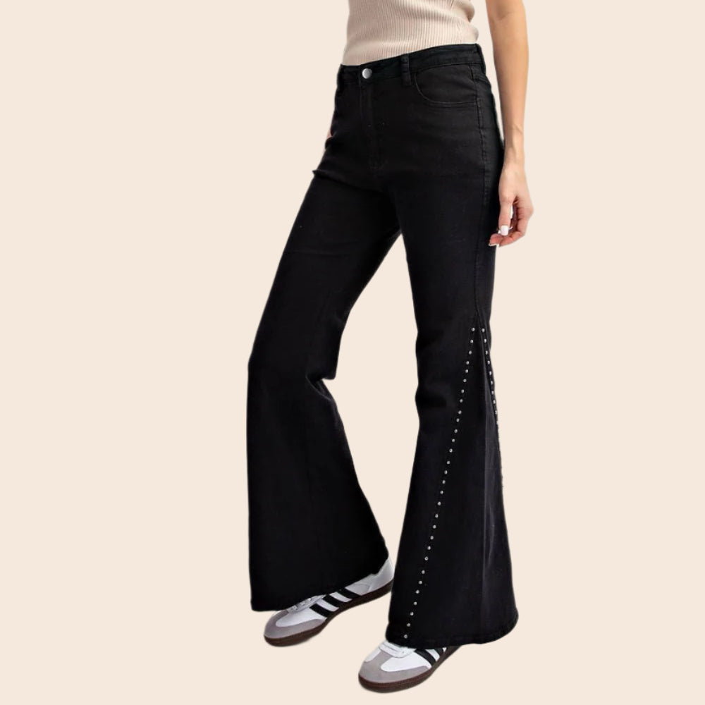 Studded Bell Bottoms