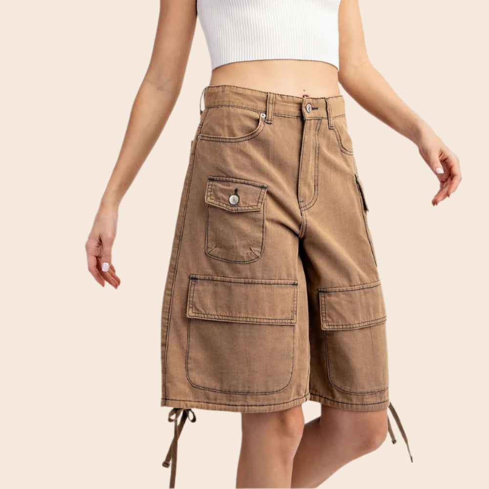 Mineral Wash Cargo Shorts