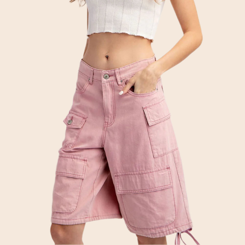 Mineral Wash Cargo Shorts