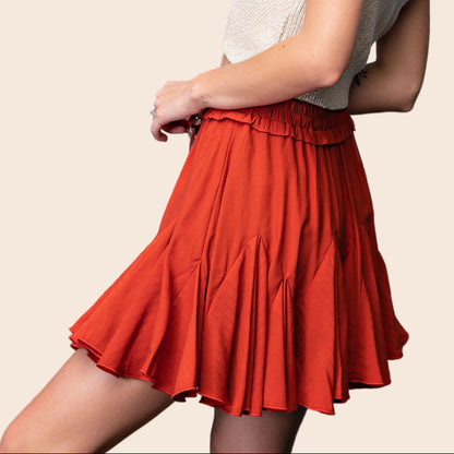 Drawstring Mini Skort
