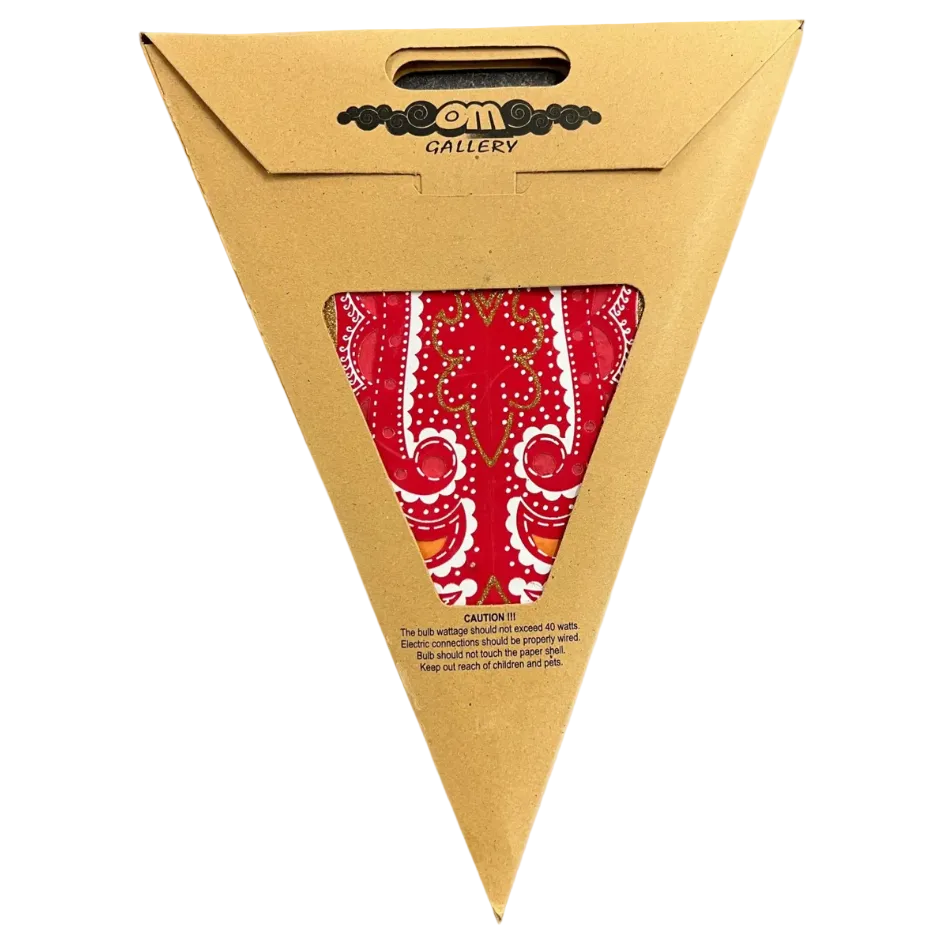 Coral Paper Star Lantern