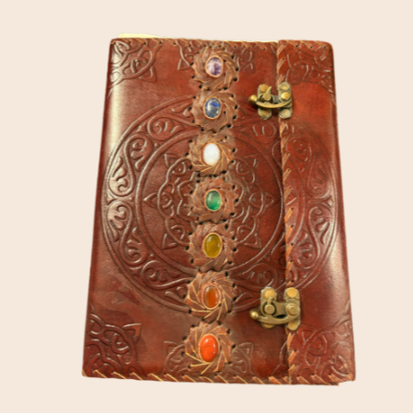 Chakra Leather Journal Large