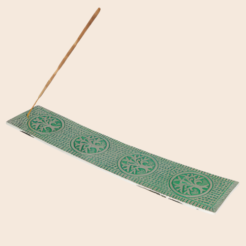 Aluminum Tree of Life Incense Burner