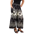 Rayon Elephant Striped Palazzo Pants