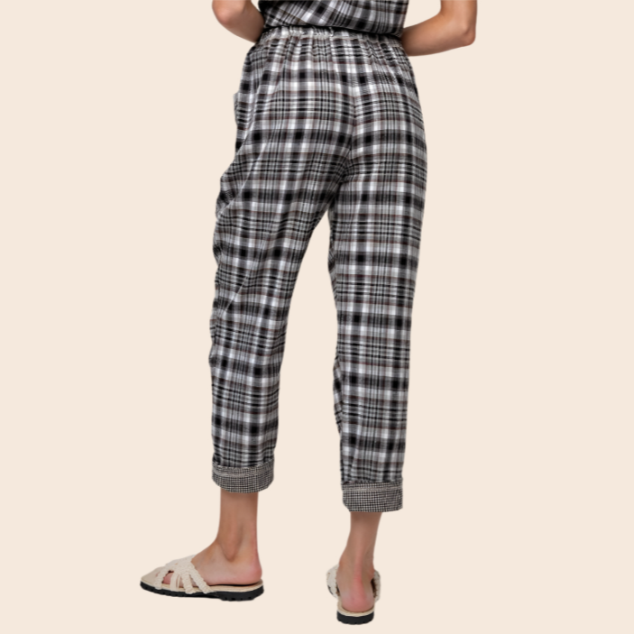 Plaid Print Lounge Pants