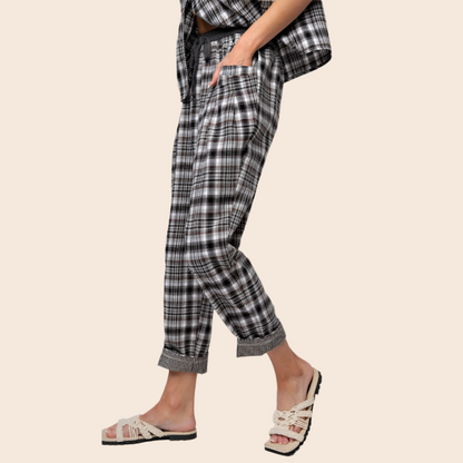 Plaid Print Lounge Pants