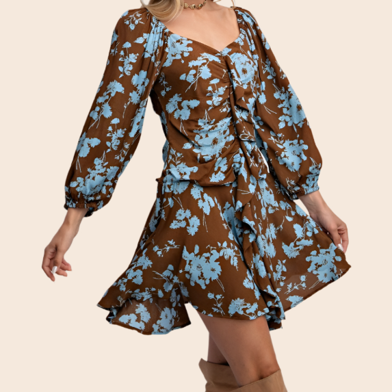 Floral Printed Fitted Dress