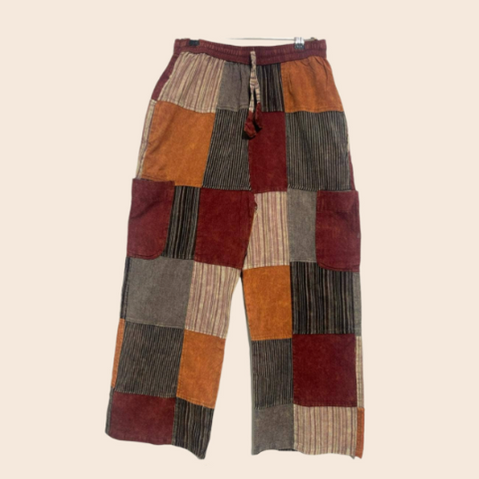 Red/Orange Patchwork Pants