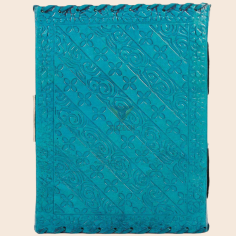 Turquoise Howlite Leather Journal