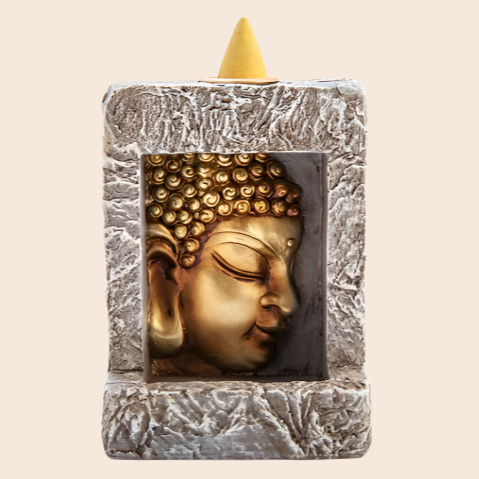 Buddha Square Back Flow Incense Burner