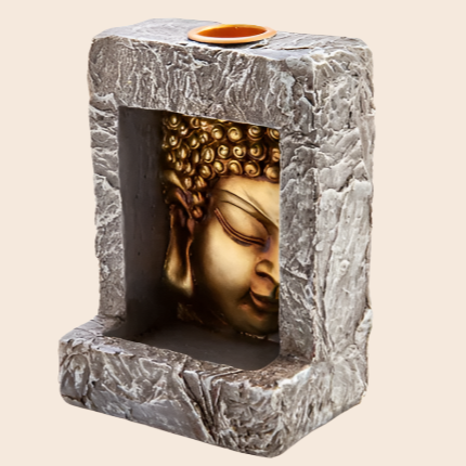 Buddha Square Back Flow Incense Burner