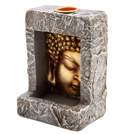 Buddha Square Back Flow Incense Burner