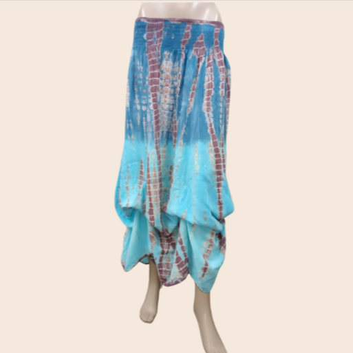 Adjustable Length Tie Dye Skirt
