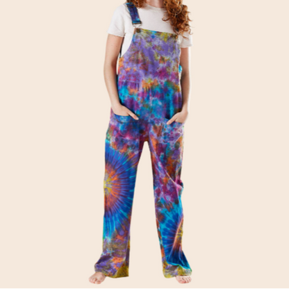 Tie Dye Overalls
