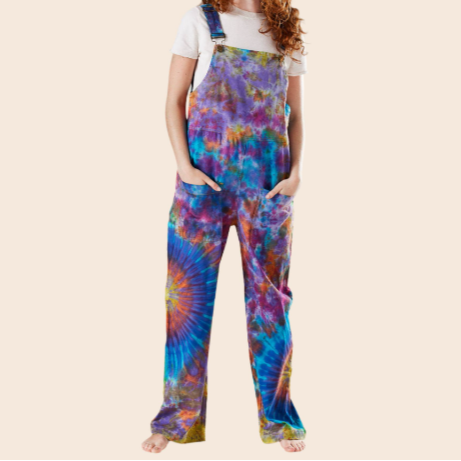 Tie Dye Overalls