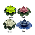 Ceramic Lotus Leaf Incense Holder