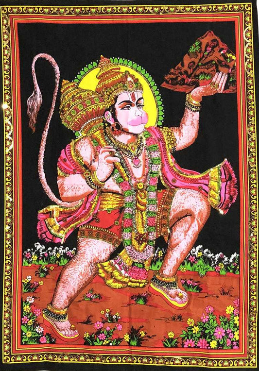 Hanuman Tapestry 30" X 43"