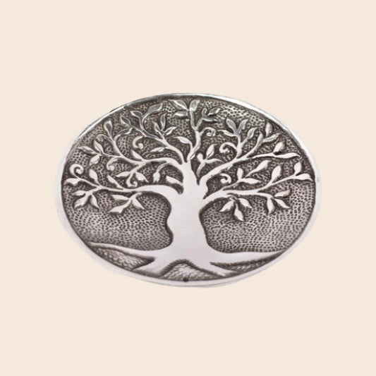 Aluminum Round Tree of Life Burner