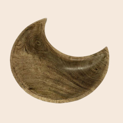 Wooden Crescent Moon Bowl