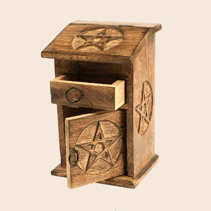 Wooden Almirah Pentacle Box