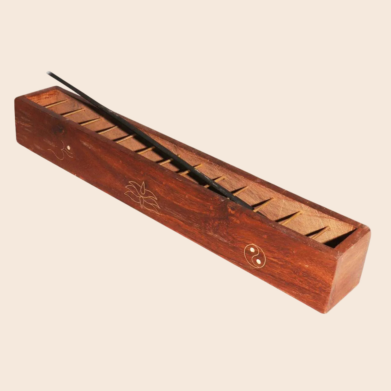 Wooden Tibetan Lattice Box