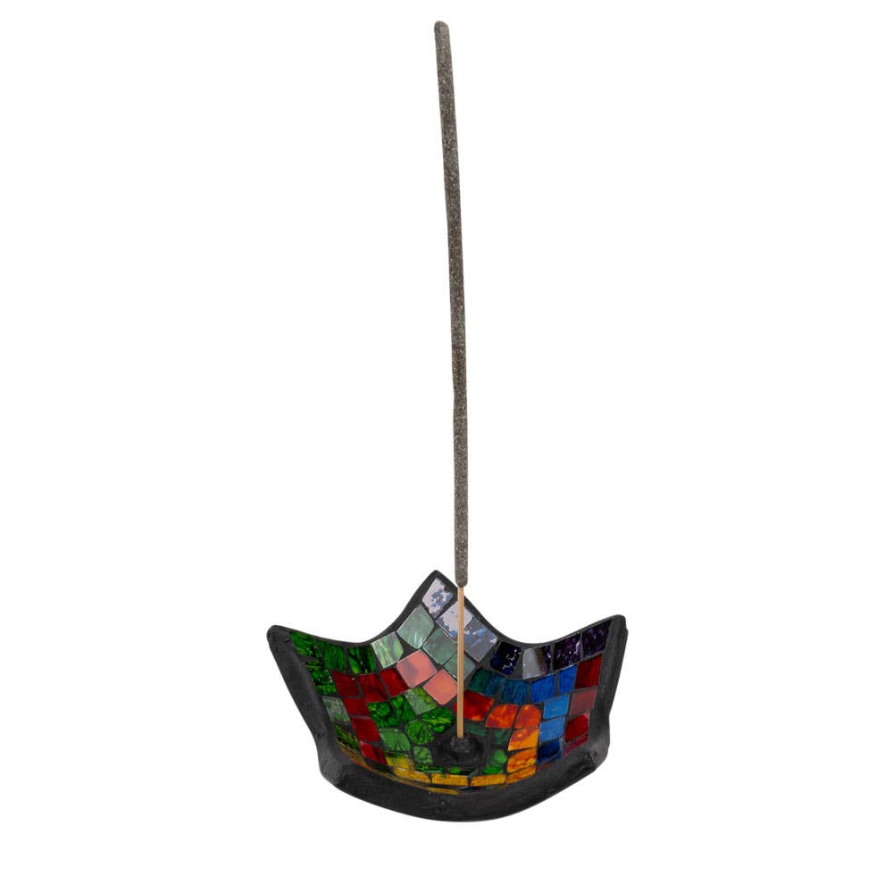 Star Rainbow Mosaic Incense Burner