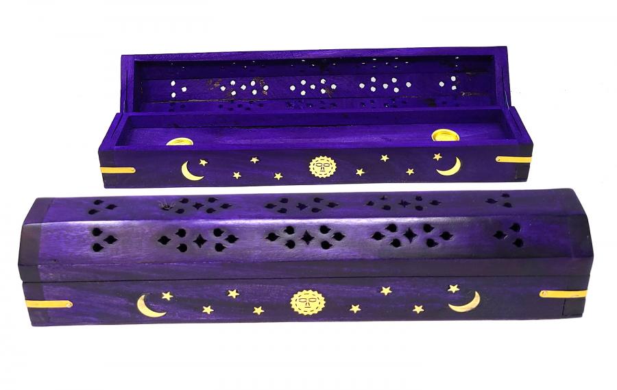 Purple Coffin Incense Burner