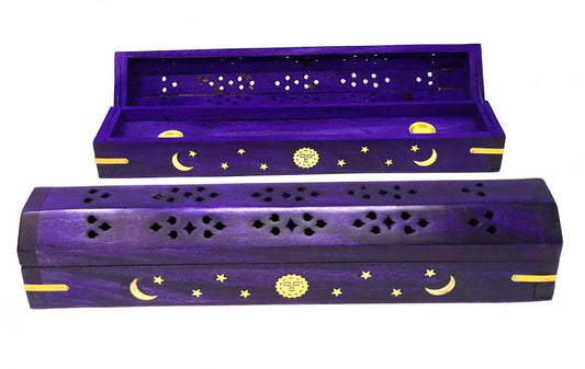 Purple Coffin Incense Burner