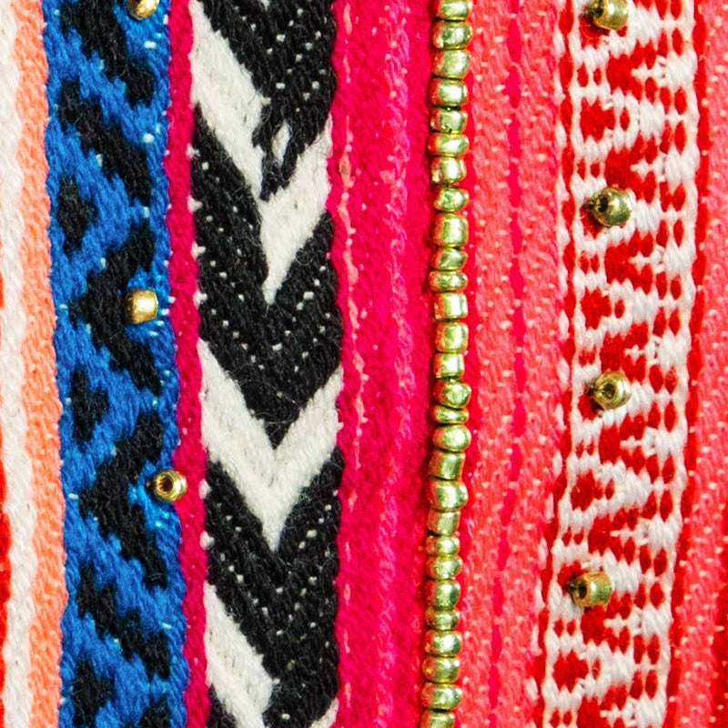 Vivid Ethnic Pattern Clutch