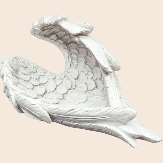 Polyresin offering Bowl - Angel Wings