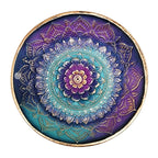 Colored Mandala Round Incense Burner